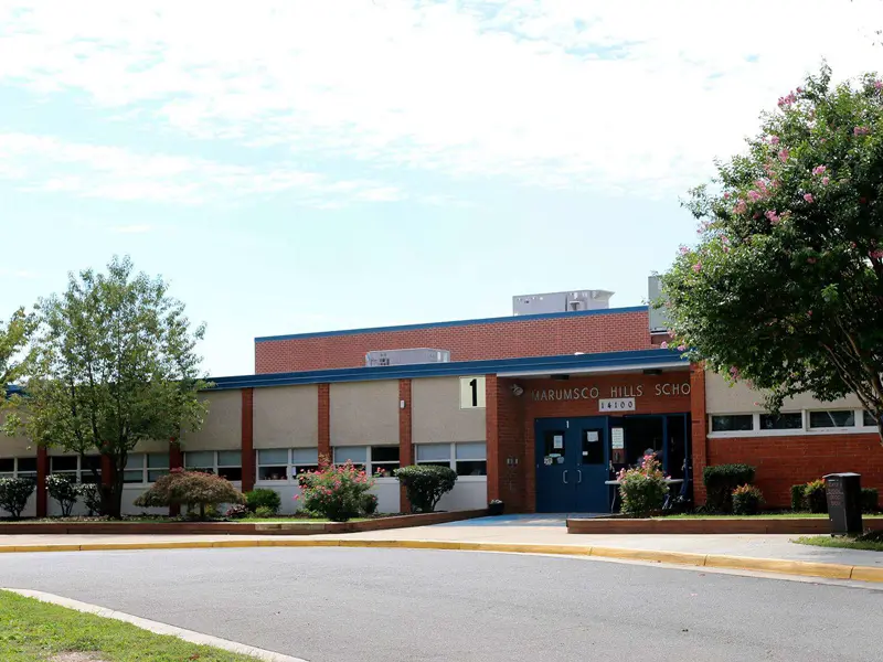 Marumsco Hills Elementary School building entrance